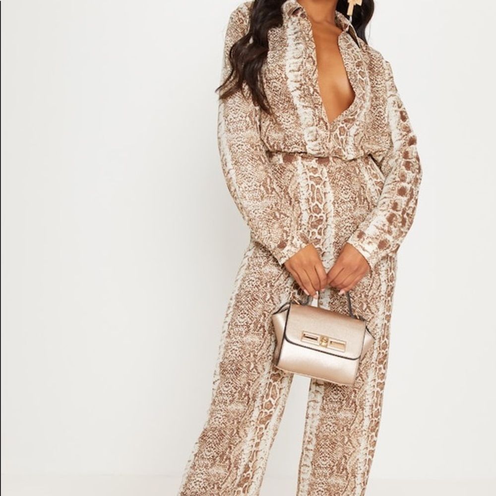 PrettyLittleThing Snake Print Set